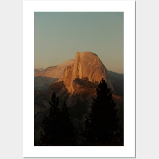 Sunset at Half Dome 2 Posters and Art